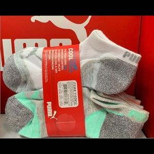 Puma Ladies No Show Socks 8-pair White Regular Size